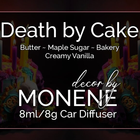 Death by Cake Scented Car Diffuser Refillable - Picture 2 of 9